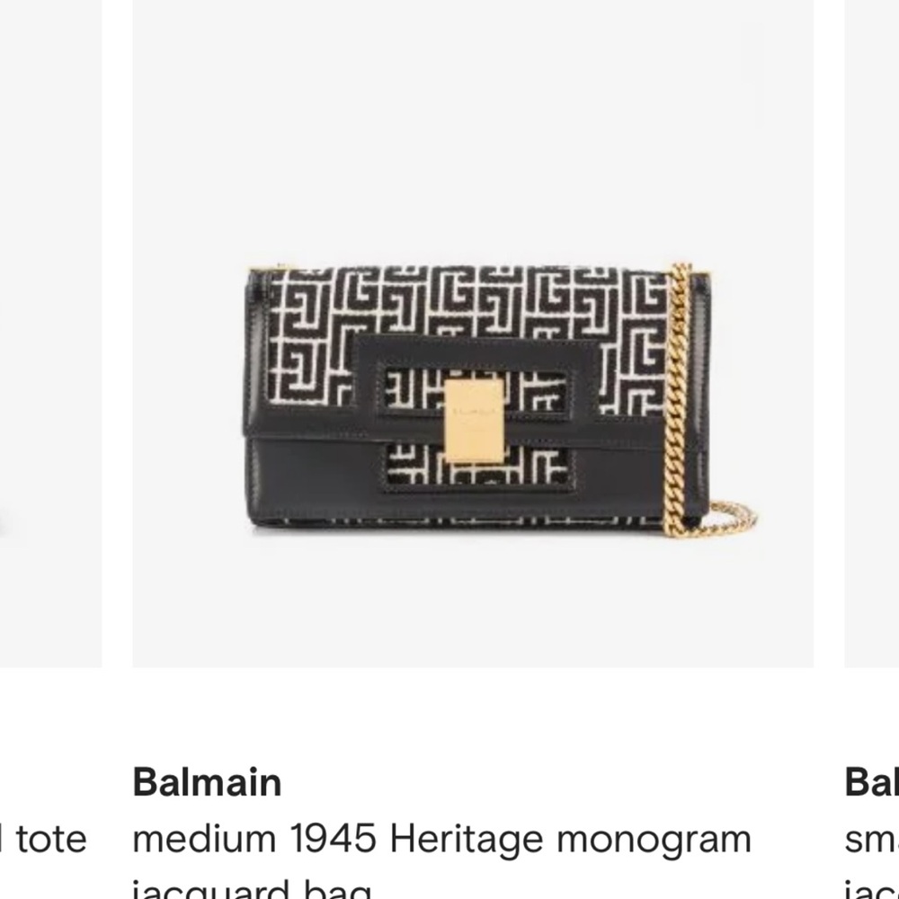 Balmain Monogram Shoulder Bag - Picture 5 of 6